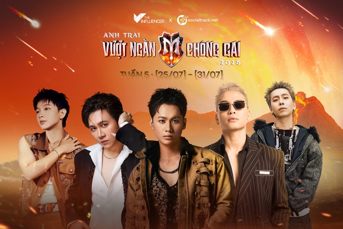 BXH Anh Trai Vượt Ngàn Chông Gai 2026 (25/07 - 31/07): 14 Casper dẫn đầu đầy tiếc nuối, "Let Me Go" áp đảo đường đua âm nhạc!