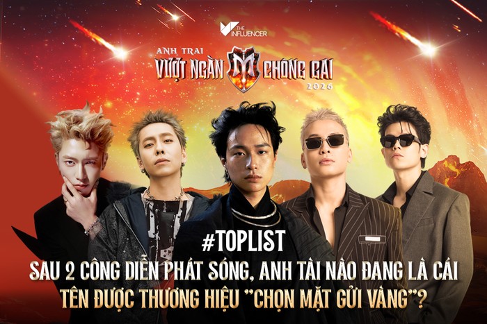 #Toplist: Sau 2 Công Diễn phát sóng, Anh tài nào đang là cái tên được thương hiệu "chọn mặt gửi vàng"? 