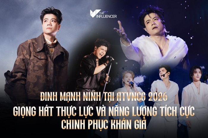 Đinh Mạnh Ninh tại ATVNCG 2026: Giọng hát thực lực và năng lượng tích cực chinh phục khán giả 